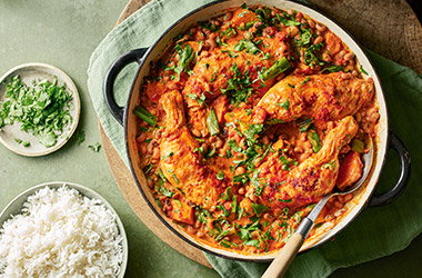 Peanutty chicken and sweet potato stew