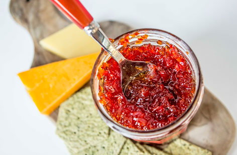 This fiery, sweet and sticky jam is the perfect partner for a variety of dishes